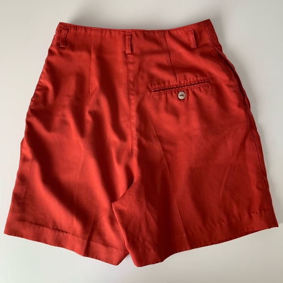 Haley USA Long Red Culotte Shorts Pleated Sz 6 ❤️ - Picture 4 of 4